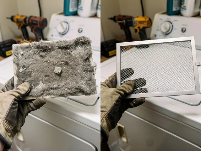 Professional lint trap cleaning by Grove City Dryer Vent Cleaning in Grove City