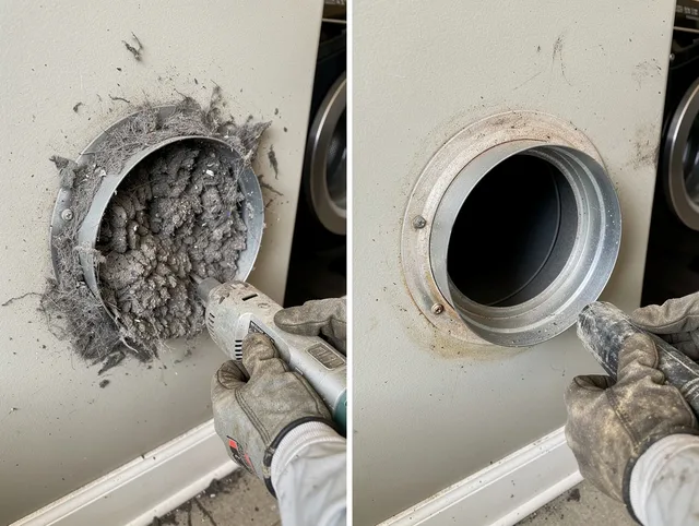 Professional clogged vent cleaning by Grove City Dryer Vent Cleaning in Grove City