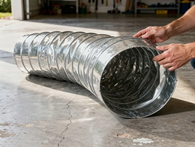 Grove City Dryer Vent Cleaning specialist using advanced equipment for thorough duct cleaning in Grove City